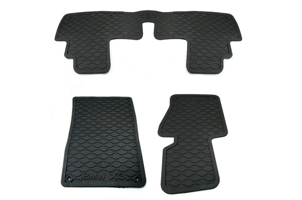 Коврики салона резиновые BMW X3-81В 24 г. черный