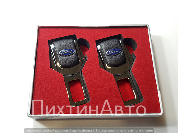 2356 IDV Заглушка ремня безопасности металл+кожа (01) 2356