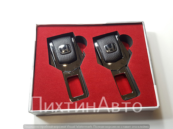 2357 IDV Заглушка ремня безопасности металл+кожа (01) 2357