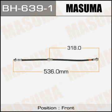 BH6391 MASUMA Шланг тормозной передний правый