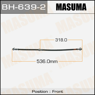 BH6392 MASUMA Шланг тормозной передний левый