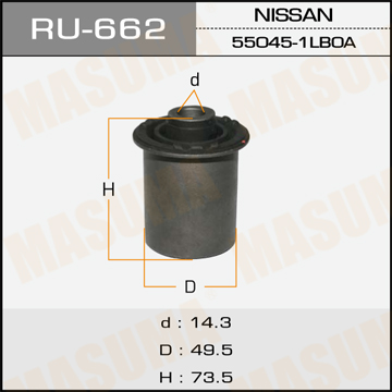 RU662 MASUMA Сайлентблок NISSAN PATROL задн.
