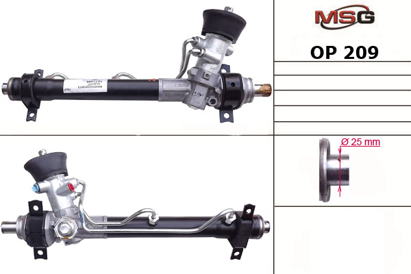 OP209 MSG Рейка с Г/У OPEL Vectra B 1996-2002_MSG