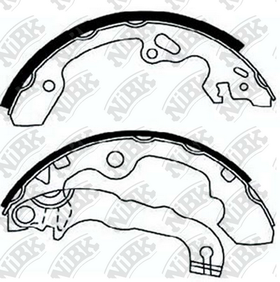 FN0558 NIBK Колодки тормозные FORD FOCUS 1 -04 барабан.