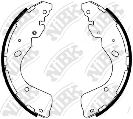 FN0637 NIBK Тормозные колодки барабанные NISSAN