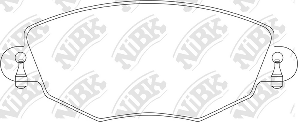 PN0159 NIBK Колодки тормозные FORD MONDEO 3 00-07 1.8-2.5 перед.