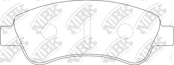 PN0182 NIBK Колодки тормозные PEUGEOT 307 00- 1.4 16V перед.