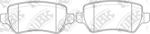 PN0329 NIBK Колодки тормозные OPEL ASTRA G/ASTRA H/MERIVA 98- 1.2-2.2 задн.