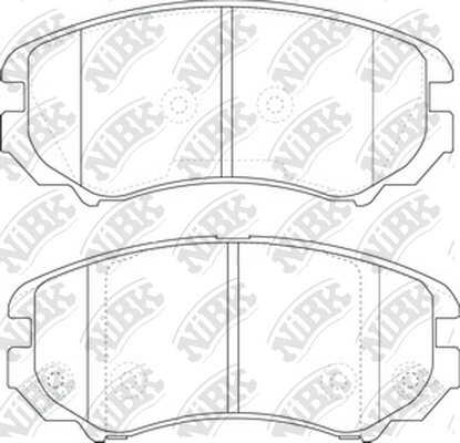 PN0377 NIBK Колодки тормозные HYUNDAI SONATA 06- перед.