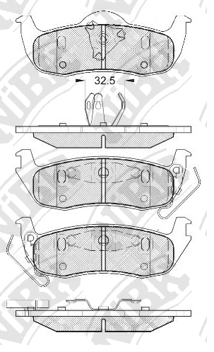PN0429 NIBK КОЛОДКА ТОРМОЗНАЯ ДИСКОВАЯ