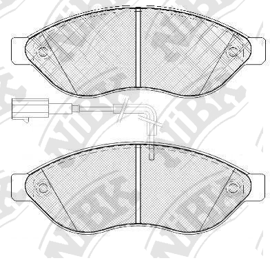 PN0474W NIBK Колодки тормозные PSA/FIAT JUMPER/DUCATO/BOXER 09- перед.