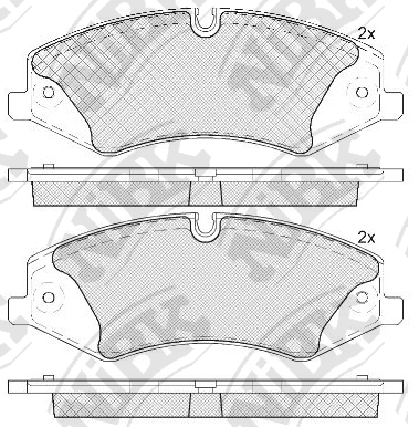 PN0488 NIBK Колодки тормозные дисковые