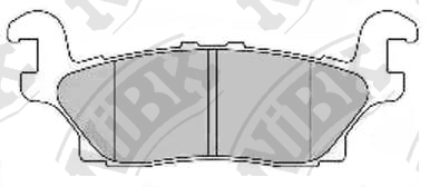 PN0499 NIBK Колодки тормозные дисковые, задние
