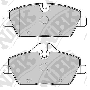 PN0508 NIBK Колодки тормозные BMW 1(E81) 04- перед.