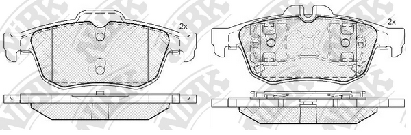 PN0521 NIBK Колодки тормозные NISSAN PRIMERA 02- задн.