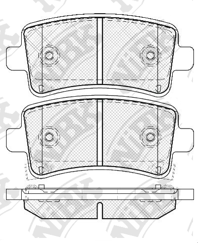PN0840 NIBK Колодки тормозные OPEL INSIGNIA 08- задн.
