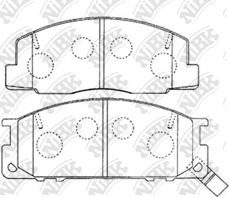 PN1218 NIBK Тормозные колодки