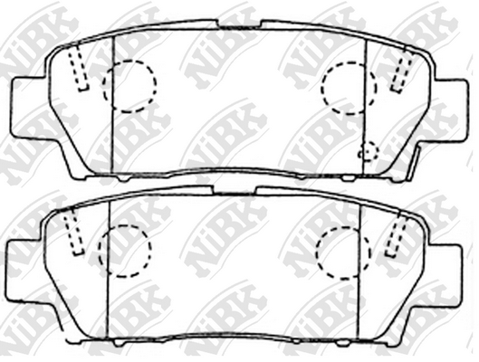 PN1323 NIBK Колодки дисковые задние mark2 X90