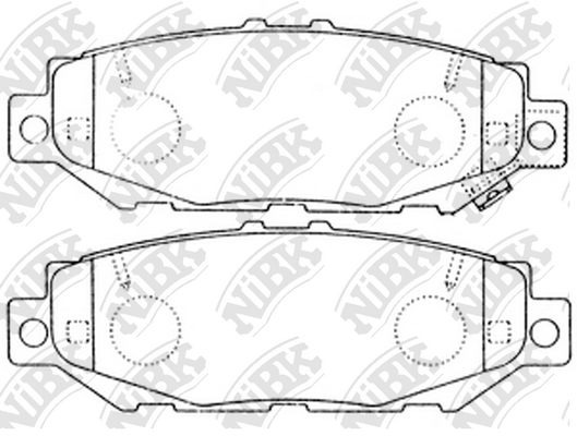PN1363 NIBK Колодки тормозные LEXUS GS -97 перед.