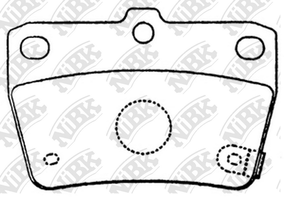 PN1424 NIBK Колодки тормозные TOYOTA RAV 4 00- 1.8-2.0 задн.