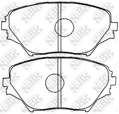 PN1447 NIBK Колодки тормозные TOYOTA RAV 4 00-03 1.8-2.0 перед.