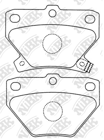 PN1454 NIBK Колодки тормозные дисковые toyota celica, corolla, yaris