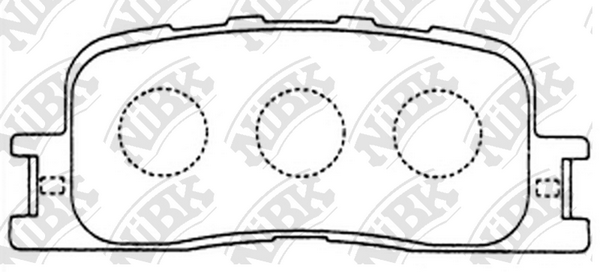 PN1458 NIBK Колодки тормозные задние CAMRY 02-06 NIBK