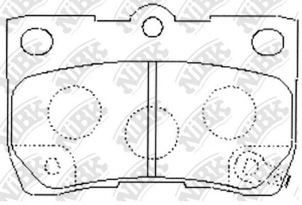 PN1494 NIBK Колодки тормозные задние LEXUS GS 05- MARK X NIBK