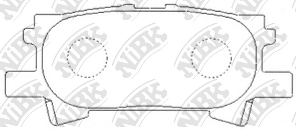 PN1498 NIBK Колодки тормозные LEXUS RX 00- задн.