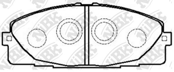 PN1516 NIBK Колодки тормозные TOYOTA HIACE 05- перед.
