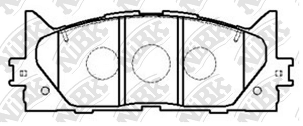 PN1521 NIBK Колодки тормозные передние TOYOTA/LEXUS CAMRY V40/CAMRY V50/ES 06- NIBK
