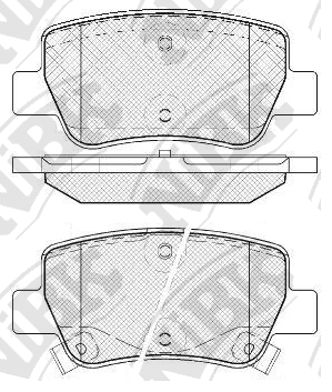 PN1838 NIBK Колодки тормозные TOYOTA AVENSIS 09- задн.