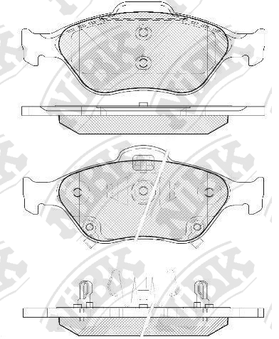 PN1839 NIBK Колодки тормозные TOYOTA YARIS 06- 1.0-1.3 перед.