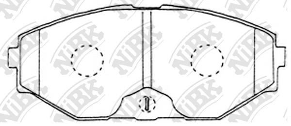 PN2261 NIBK Колодки тормозные дисковые nissan