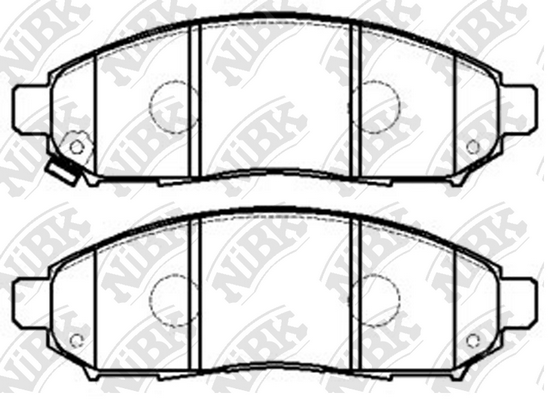 PN2517 NIBK Колодки тормозные NISSAN PATHFINDER 05- 2.5 DIESEL перед.