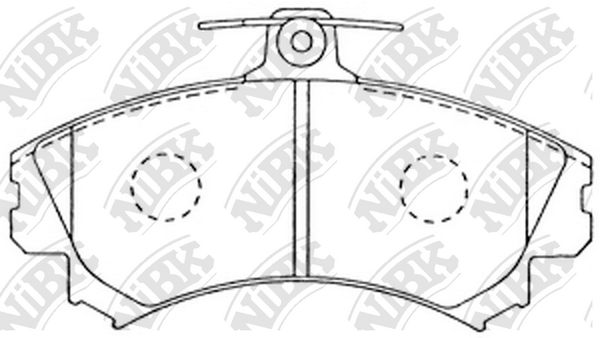 PN3090 NIBK Колодки тормозные дисковые MITSUBISHI CARISMA