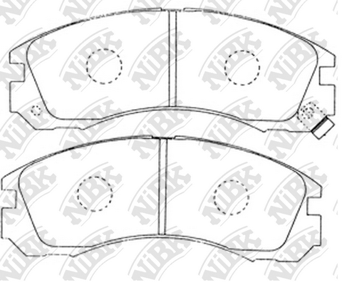 PN3233 NIBK Колодки тормозные MITSUBISHI OUTLANDER 06- 2.4 перед.