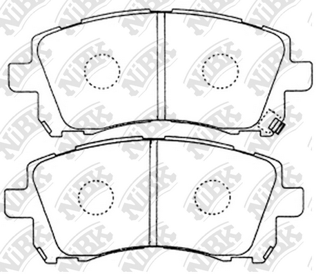 PN7390 NIBK Тормозные колодки дисковые SUBARU FORESTER/IMPREZA 96-