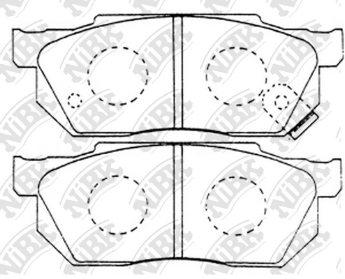 PN8263 NIBK Колодки тормозные HONDA ACCORD -08 перед.