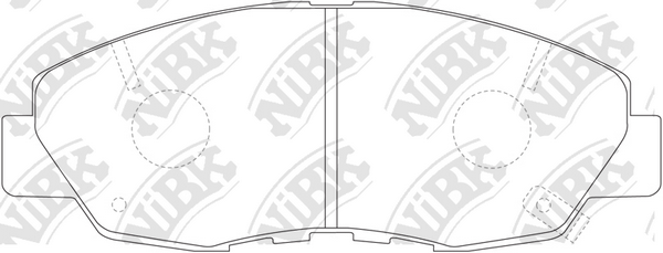 PN8484 NIBK Колодки тормозные HONDA ACCORD 90- 2.0-3.0 перед.