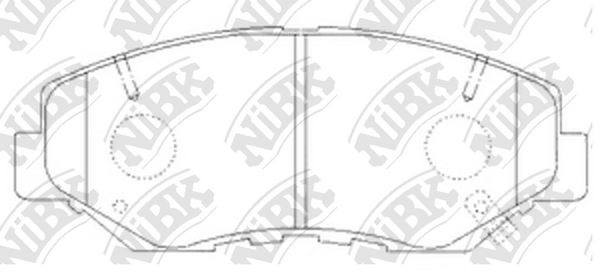 PN8485 NIBK Колодки тормозные HONDA ACCORD/CR-V 03- 2.0-2.4/2.2 DIESEL перед.