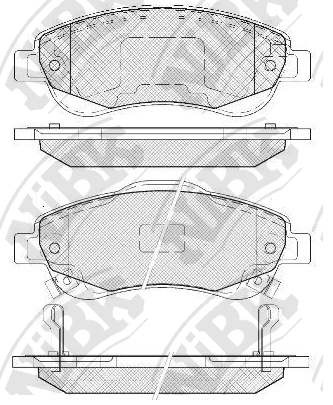 PN8808 NIBK Колодки тормозные HONDA CR-V 07- перед.