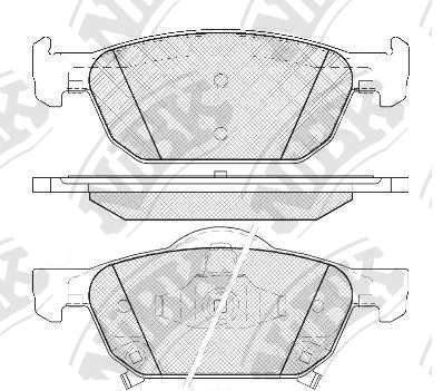 PN8863 NIBK Колодки тормозные HONDA ACCORD -13 2.0 перед.