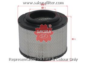 A5903 SAKURA Фильтр воздушный TOYOTA HILUX 01- 2.5-3.0 DIESEL