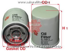 C1011 SAKURA Фильтр масляный C1011 Sakura
