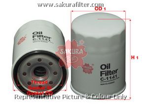 C1141 SAKURA Фильтр масляный