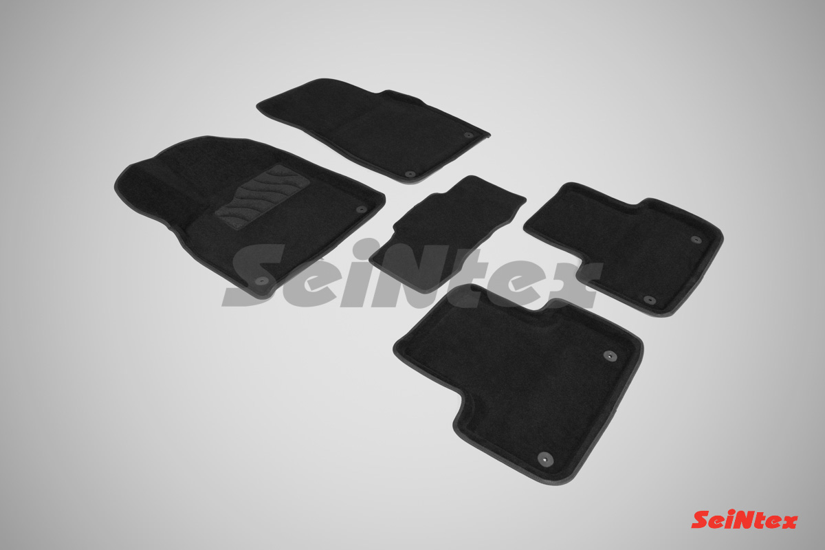 87538 SEINTEX Комплект ковриков 3D AUDI Q7 II черные (компл)