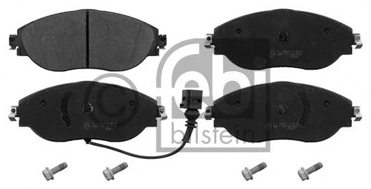 16868 FEBI Тормозные колодки передние дисковые Passat CC I, Passat CC II