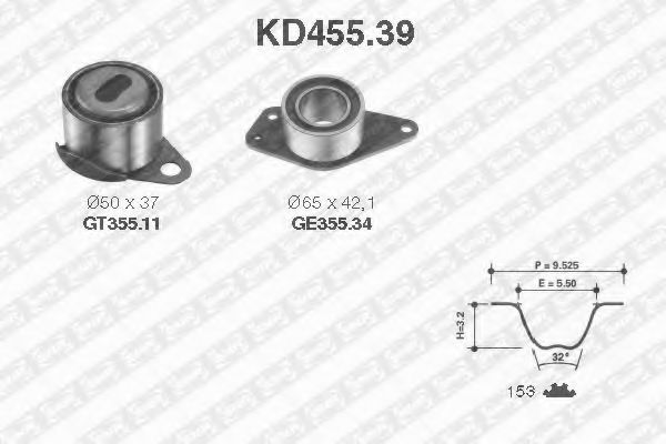 KD45539 SNR-NTN  renault lagunamegane 1.9dti 97>