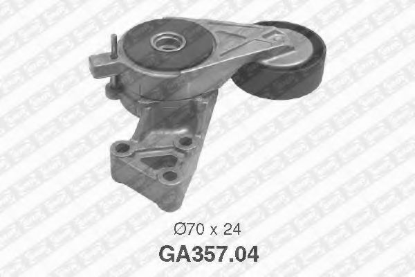 GA35704 SNR-NTN Натяжитель ремня VAG OCTAVIA/GOLF 4/GOLF 5/GOLF 6/JETTA 3/BORA/PASSAT 97- приводного 1.6-2.0